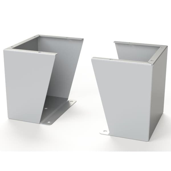 Floor Stand Kit, 12 in. H x 12 in. W x 9.12 in. L, Carbon Steel, 1 PR